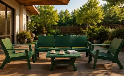 SOFA TERRA yashil mebel to‘plami